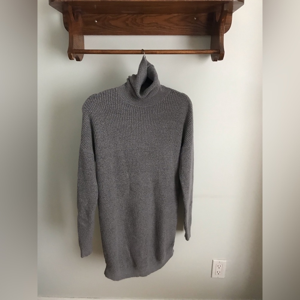 Grey Vero Moda Turtleneck Dress S